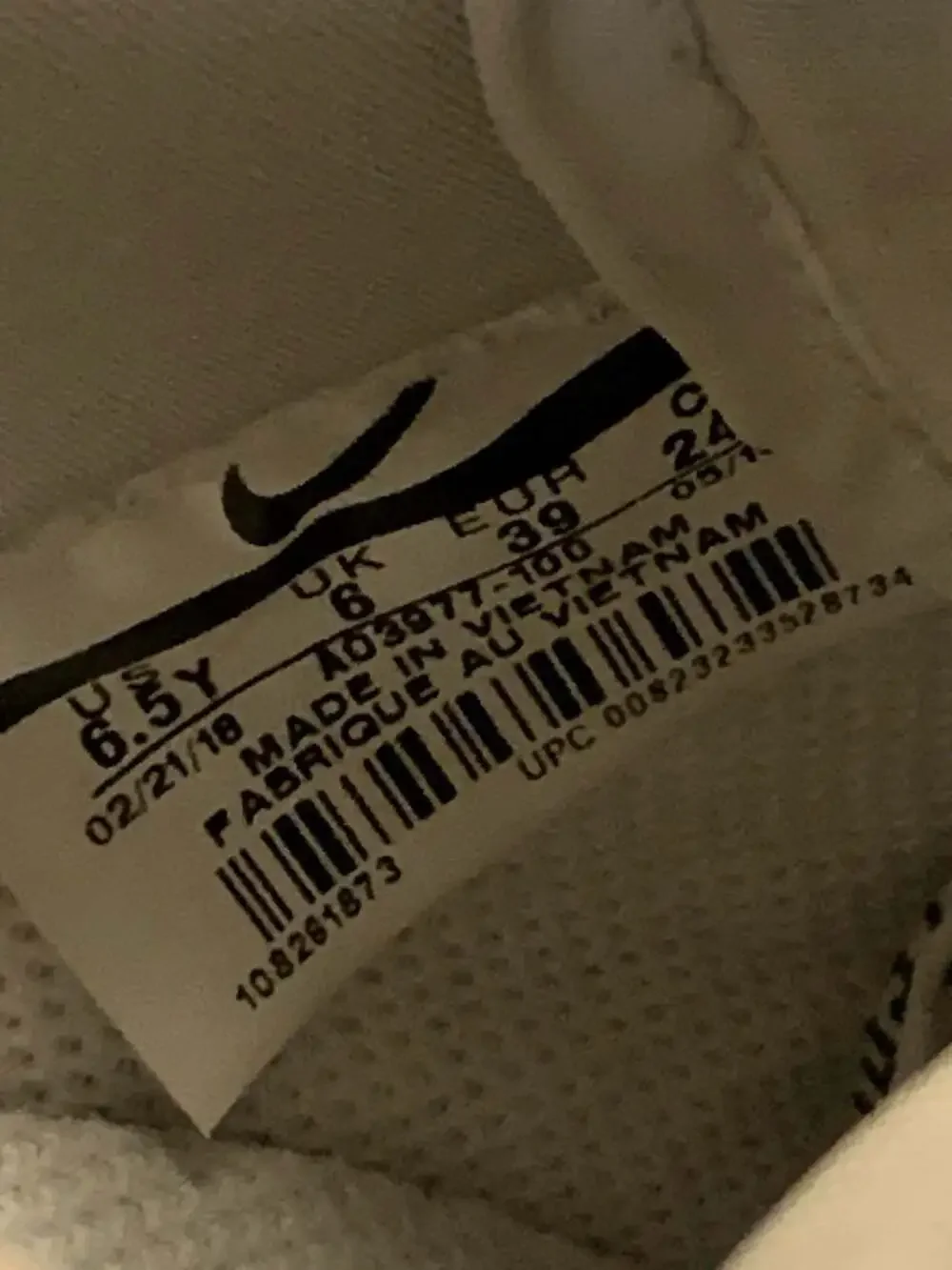 Nike Air Force 1 '07 PRM JDI 'Just Do It' White/Black-Total Orange 6.5Y